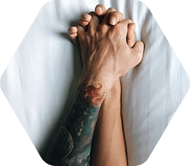 couple hands.